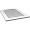 Ekena Millwork Arch Top Surface Mount PVC Gable Vent: Functional, w/ 3-1/2"W x 1"P Standard Frame, 24"W x 34"H GVPAR24X3401SF - alternate 3
